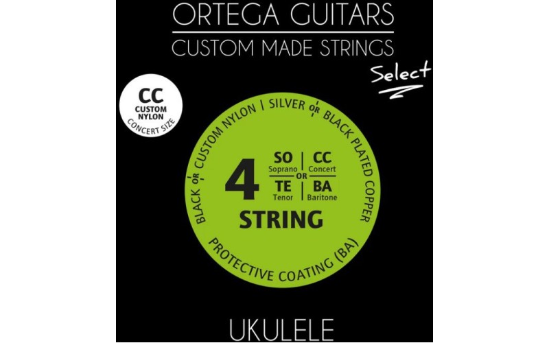 Ortega UKS-CC Select Комплект струн для концертного укулеле, с покрытием