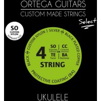 Ortega UKS-SO Select Комплект струн для укулеле сопрано, с покрытием