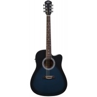 Oscar Schmidt OD50CEBLB электроакустическая гитара Blue Burst