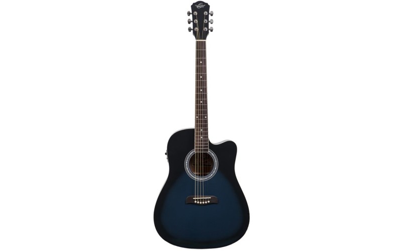 Oscar Schmidt OD50CEBLB электроакустическая гитара Blue Burst