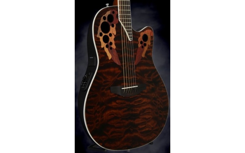OVATION CE48P-TGE Celebrity Elite Plus Super Shallow Tiger Eye электроакустическая гитара