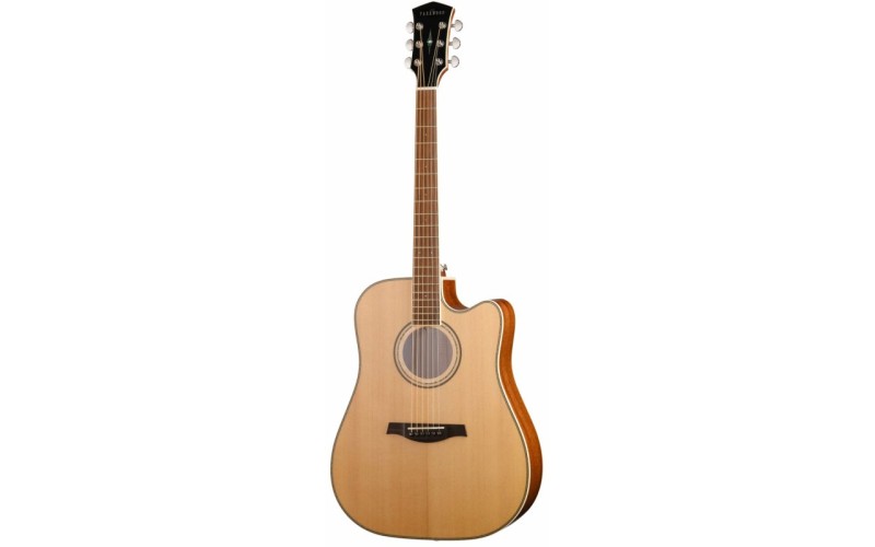 Parkwood P660 Электроакустическая гитара, дредноут с вырезом, с футляром