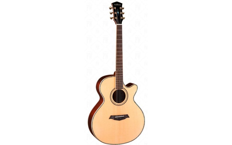 Parkwood P870 - Электроакустическая гитара, с вырезом, с футляром