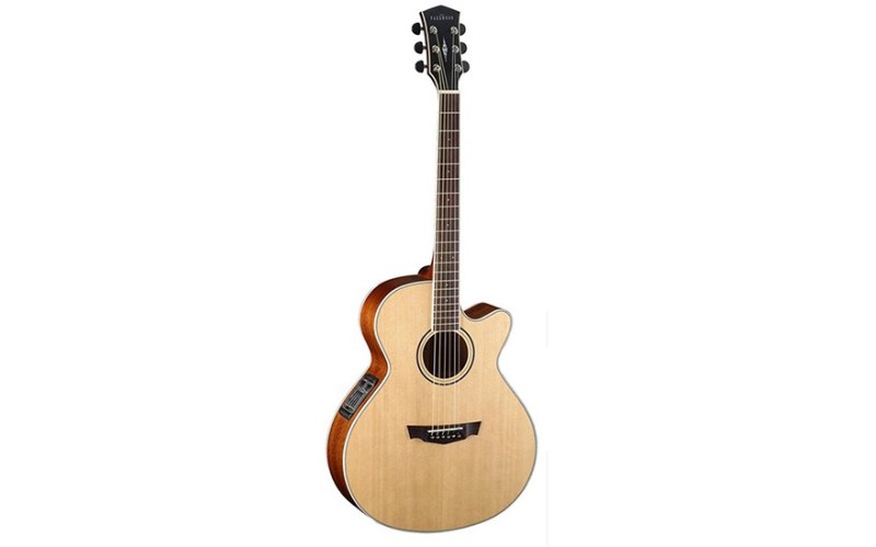 Parkwood PW-370-BW-NS Электроакустическая гитара, с вырезом, с чехлом, матовая