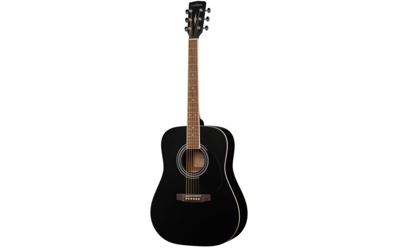 Parkwood W81 BKS Акустическая гитара, черная, с чехлом
