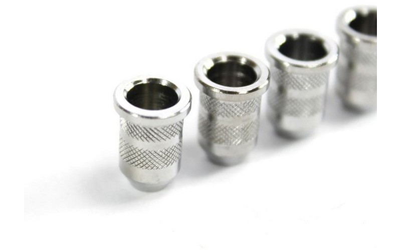 Paxphil HS015-CR Втулка для крепления струн сквозь корпус, хром, 10 шт. в упаковке