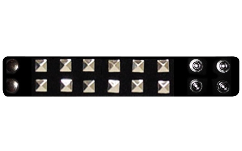 Perri's 447 (P25AB-01) кожаный браслет с клёпками