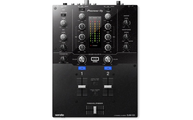 Pioneer DJM-S3 - 2-канальный микшер для Serato DJ. Magvel Pro fader