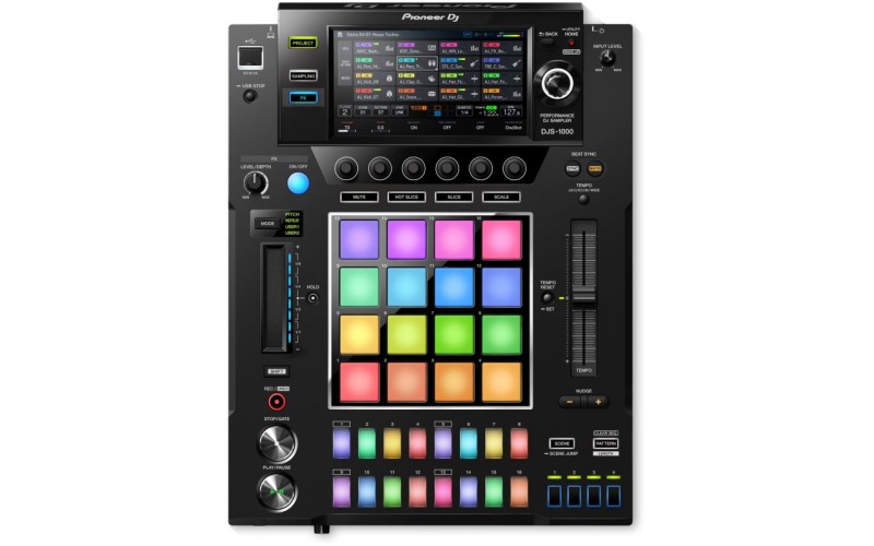Pioneer DJS-1000 автономный DJ семплер, 7-ми дюймовый экран, 16 пэдов, 16 клавиш