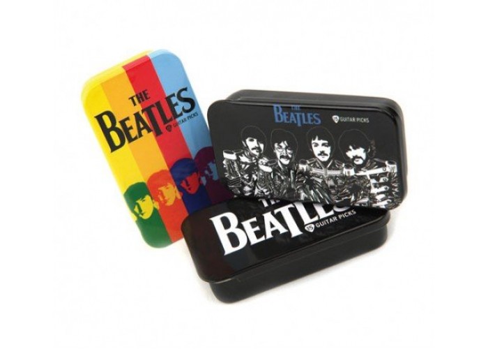 PLANET WAVES 1CAB4-15BT1 Медиаторы, серия Beatles, рисунок Beatles Logo, Thin, 15 шт./уп.