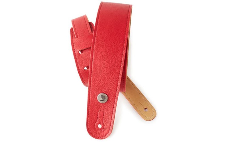 Planet Waves 20GL02 Slim Garment Ремень для гитары, кожа, красный