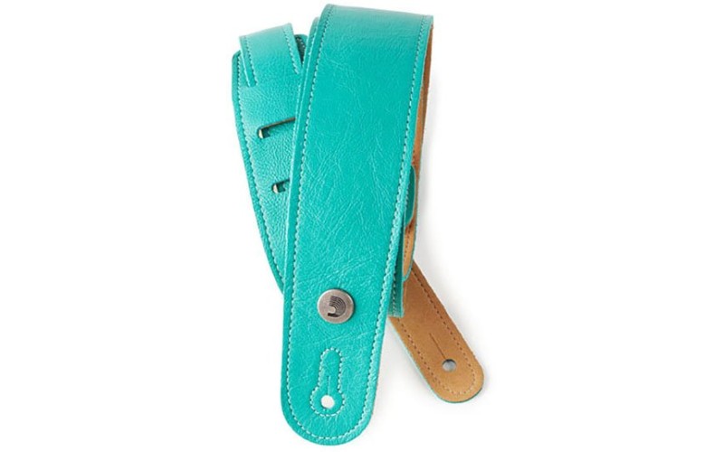 Planet Waves 20GL04 Slim Garment Ремень для гитары, кожа, цвет морской волны