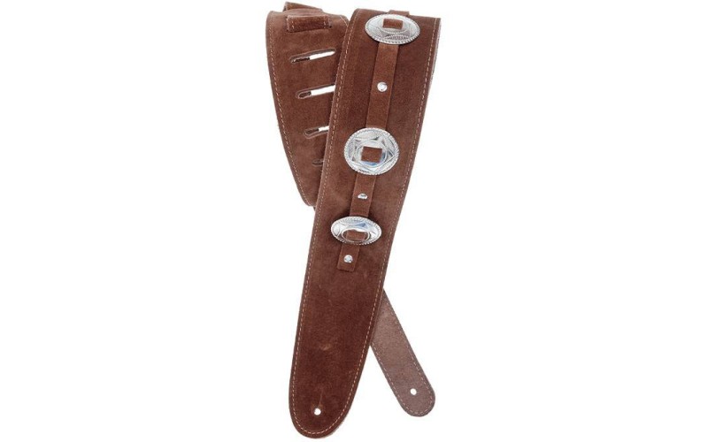 PLANET WAVES 25SSC01 гитарный ремень, замша, Deluxe Suede Strap, Conchos