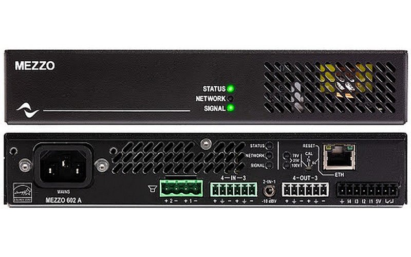 POWERSOFT Mezzo 602 A - двухканальный усилитель мощности, 2х200 Вт на 2 Ома, 2х300 Вт на 4, 8, 16 Ом