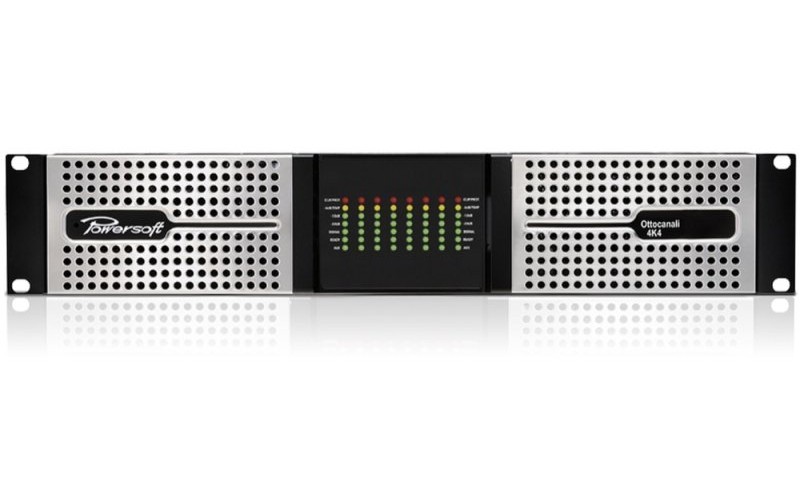POWERSOFT Ottocanali 4K4 - 8-ми кан. ус.мощ.8x450 (2 Ома), 8x500 (4 Ома), 8x250 (8 Ом), 8x500 (70V),