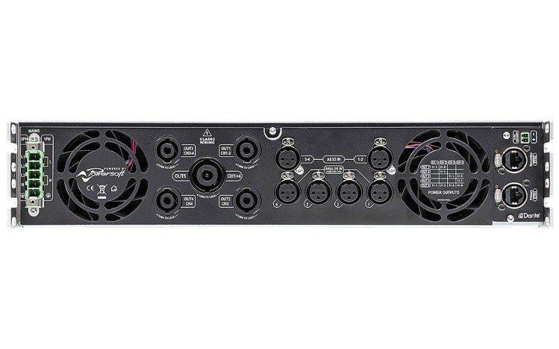 POWERSOFT X4L D - четырехканальный усилитель мощности, с DANTE, 8200 Вт на 2 Ома, 6800 Вт на 4 Oма