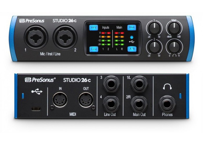 PreSonus Studio 26C аудио и MIDI интерфейс