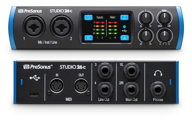 PreSonus Studio 26C аудио и MIDI интерфейс