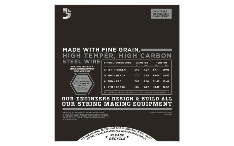 D'ADDARIO ECB82 - струны для бас-гитары