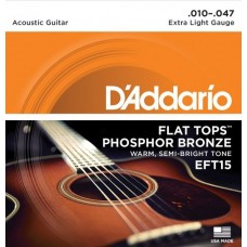 D'ADDARIO EFT15 - струны для акустической гитары