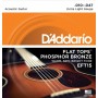 D'ADDARIO EFT15 - струны для акустической гитары