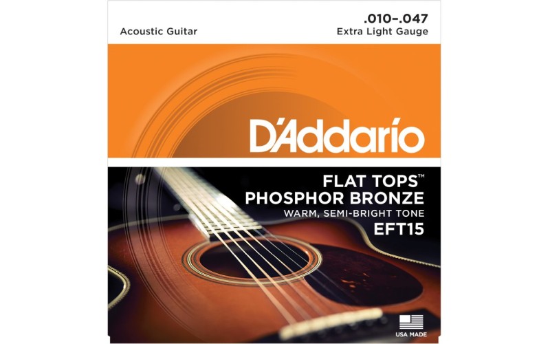 D'ADDARIO EFT15 - струны для акустической гитары