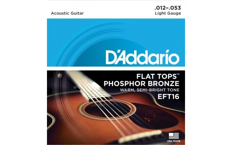D'ADDARIO EFT16 - струны для акустической гитары