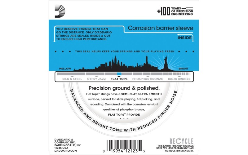 D'ADDARIO EFT16 - струны для акустической гитары