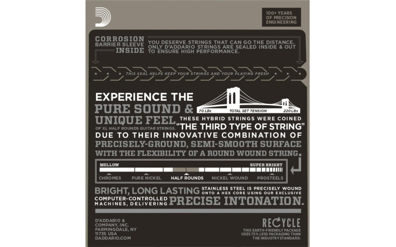 D'ADDARIO EHR310 - струны для электрогитары