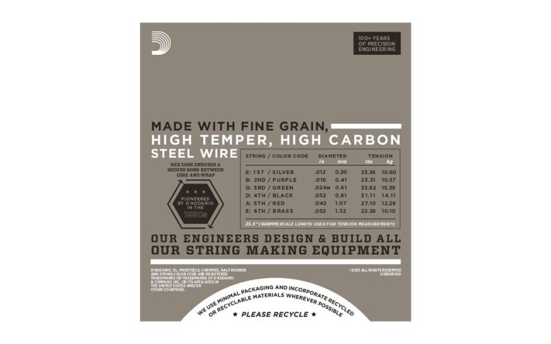 D'ADDARIO EHR350 - струны для электрогитары