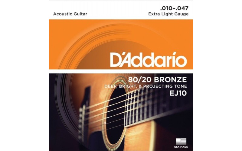 D'ADDARIO EJ10 - струны для акустической гитары