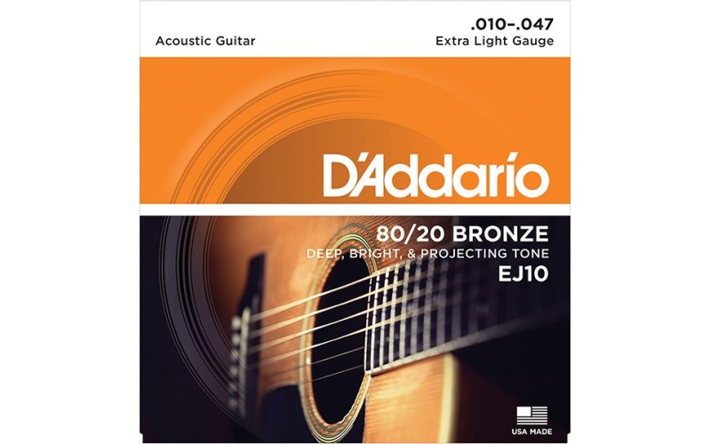 D'ADDARIO EJ10 - струны для акустической гитары