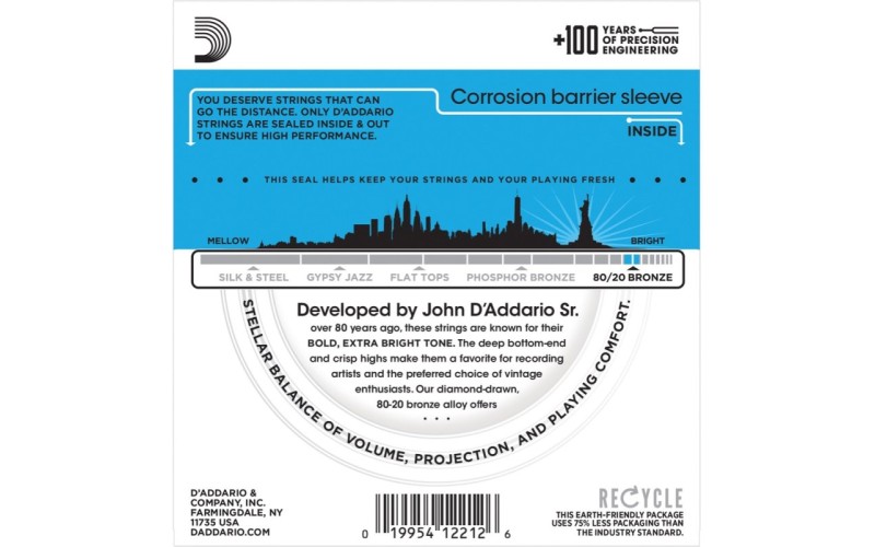 D'ADDARIO EJ11 - струны для акустической гитары