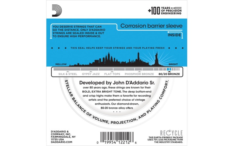 D'ADDARIO EJ11 - струны для акустической гитары