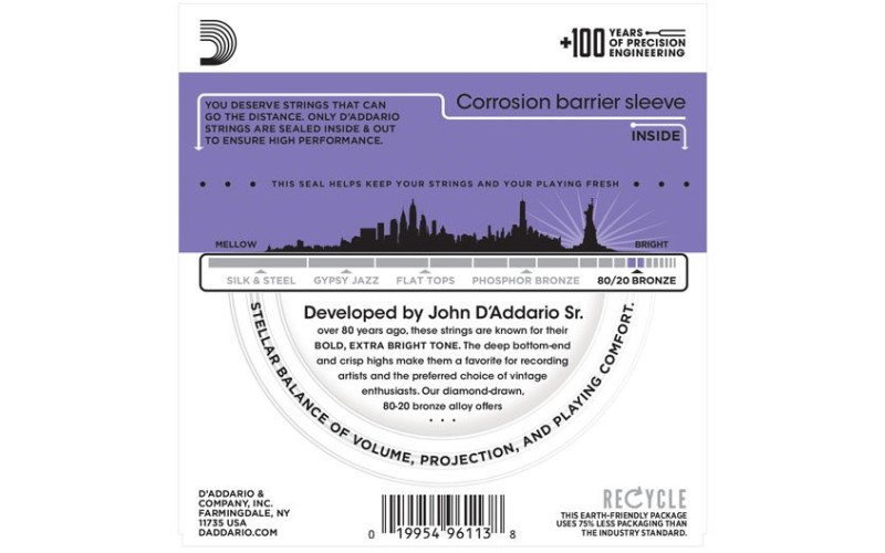 D'ADDARIO EJ13 - струны для акустической гитары