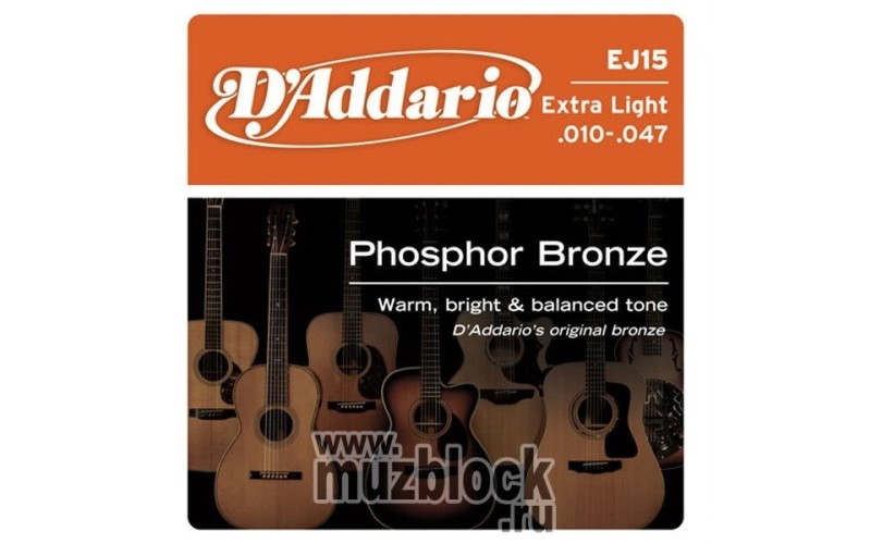 D'ADDARIO EJ15 - струны для акустической гитары