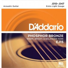 D'ADDARIO EJ15 - струны для акустической гитары