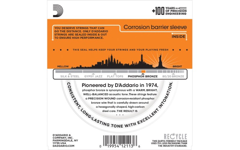 D'ADDARIO EJ15 - струны для акустической гитары