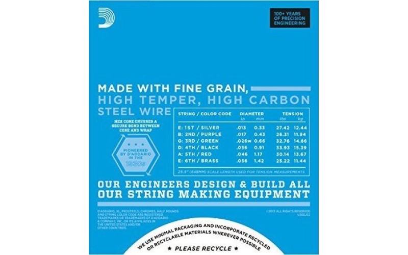 D'ADDARIO EJ22 - струны для электрогитары