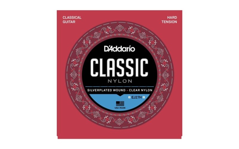 D'ADDARIO EJ27H - струны для классической гитары, сильное натяжение, Student Classics