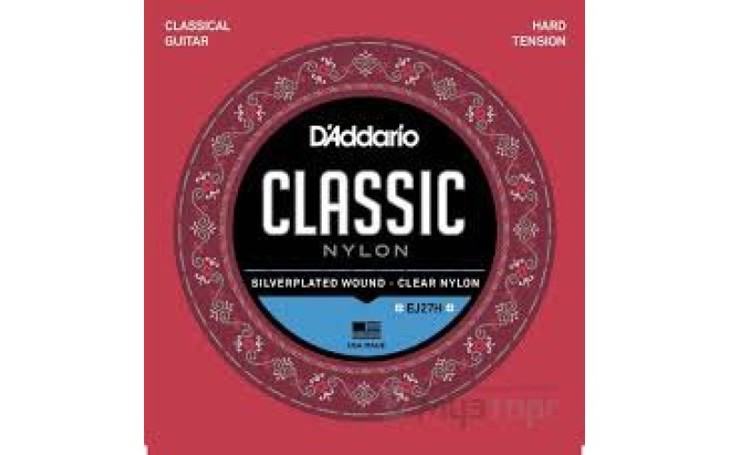 D'ADDARIO EJ27H - струны для классической гитары, сильное натяжение, Student Classics