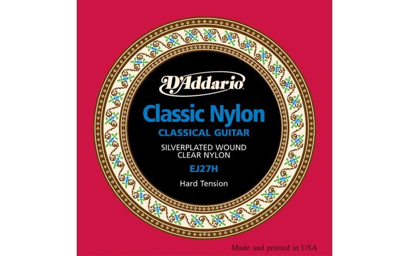D'ADDARIO EJ27H - струны для классической гитары, сильное натяжение, Student Classics