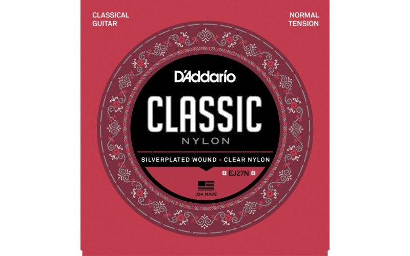 D'ADDARIO EJ27N - струны для классической гитары, среднее натяжение, Student Classics