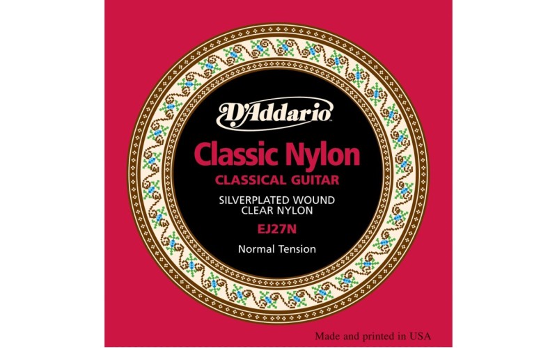 D'ADDARIO EJ27N - струны для классической гитары, среднее натяжение, Student Classics
