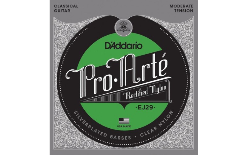 D'ADDARIO EJ29 - нейлоновые струны для классической гитары, умеренное натяжение, Classics