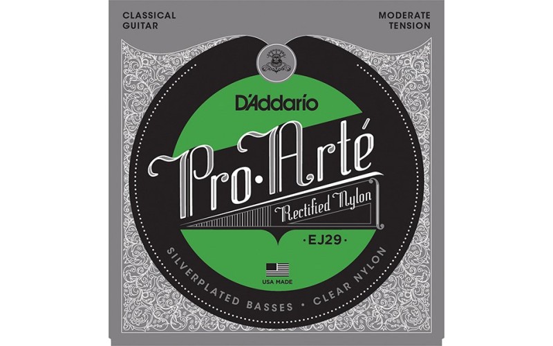 D'ADDARIO EJ29 - нейлоновые струны для классической гитары, умеренное натяжение, Classics