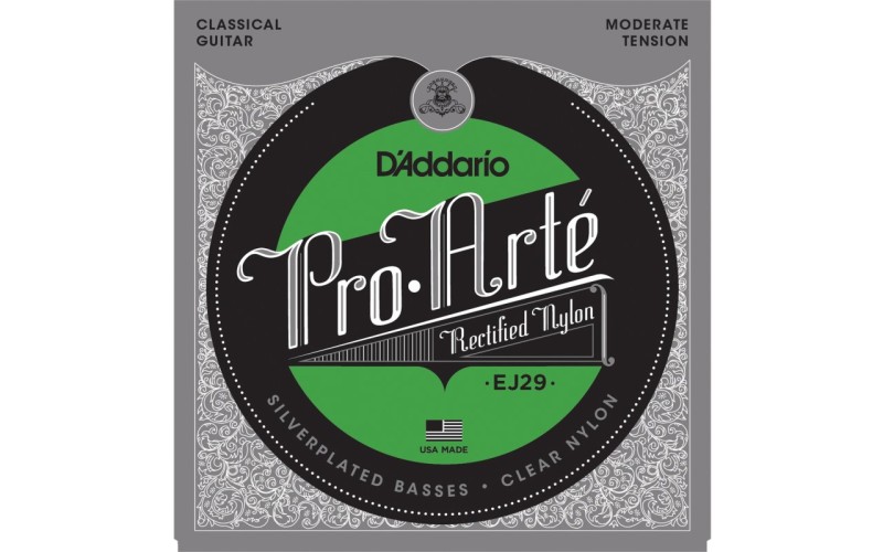 D'ADDARIO EJ29 - нейлоновые струны для классической гитары, умеренное натяжение, Classics