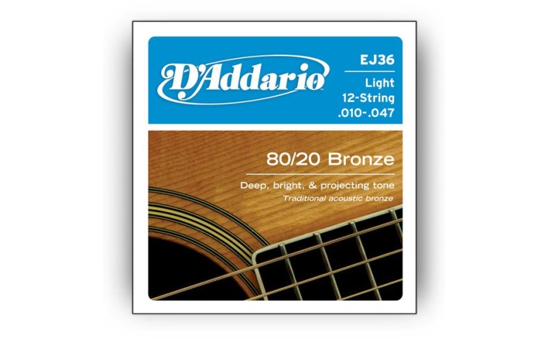 D'ADDARIO EJ36 - струны для 12-струнной гитары