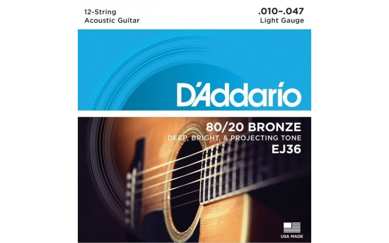 D'ADDARIO EJ36 - струны для 12-струнной гитары