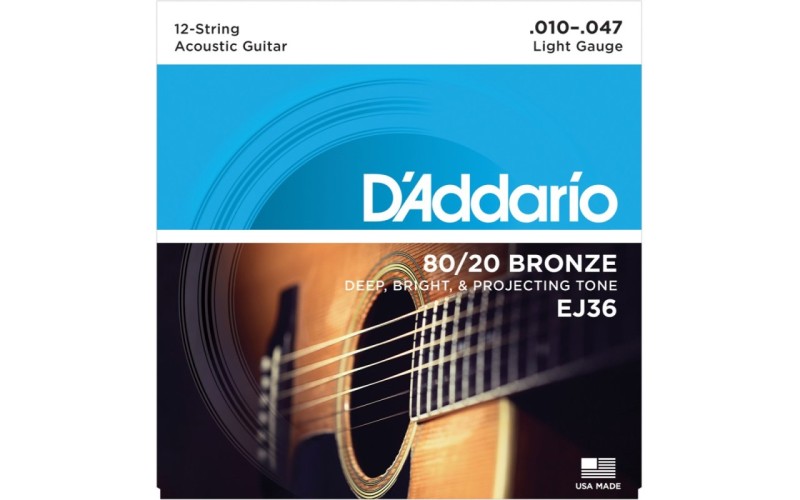 D'ADDARIO EJ36 - струны для 12-струнной гитары